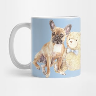 Frenchie Dog With Teddy Bear Mug